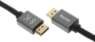 Кабель аудио-видео Buro V1.4 DisplayPort (m)/DisplayPort (m) 1.5м. позолоч.конт. черный (BHP-DPP-1.4-1.5G)