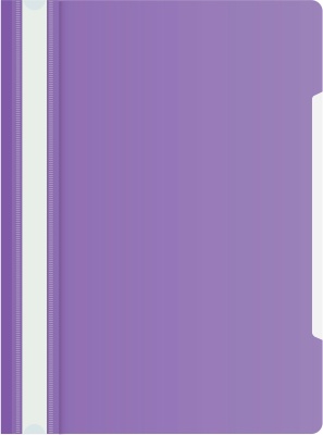 Папка-скоросшиватель Бюрократ -PS20VIO A4 прозрач.верх.лист пластик фиолетовый 0.12/0.16