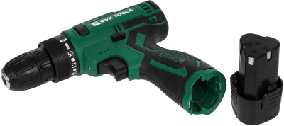 Дрель-шуруповерт Ovk Tools OTCS3AA-12V-1.5A 12Вт аккум. патрон:быстрозажимной (кейс в комплекте)