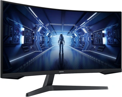 Монитор Samsung 34" Odyssey G5 LC34G55TWWPXEN черный VA LED 21:9 HDMI матовая 250cd 178гр/178гр 3440x1440 165Hz FreeSync Premium DP UW 5.6кг