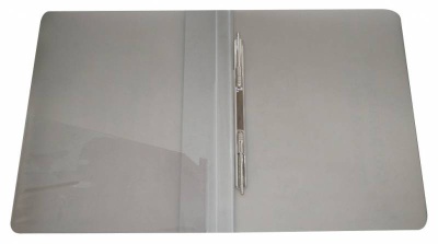 Папка метал.пруж.скоросш. Бюрократ -PZ07P A4 пластик 0.7мм внут.и торц.карм ассорти