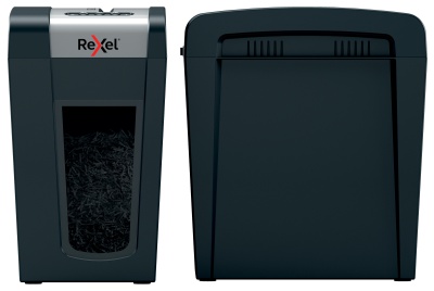 Шредер Rexel Secure MC6-SL черный (секр.P-5) перекрестный 6лист. 18лтр. скрепки скобы
