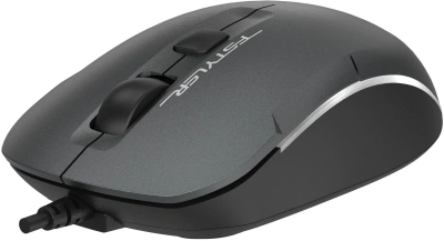 Мышь A4Tech Fstyler FM26 серый/черный оптическая 1600dpi USB для ноутбука 4but (FM26 USB (SMOKY GREY))
