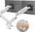Кронштейн для мониторов Onkron G160 BW черный/белый 13"-32" макс.20кг настольный поворот и наклон верт.перемещ.
