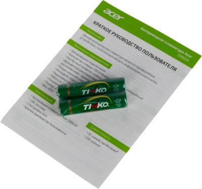 Клавиатура Acer OKR020 черный USB беспроводная slim Multimedia (ZL.KBDEE.004)
