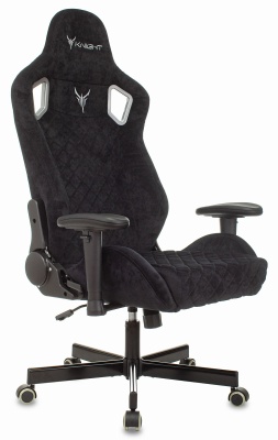 Кресло игровое Knight Outrider LTD черный Light-20 с подголов. крестов. металл
