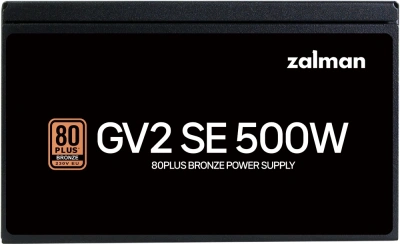 Блок питания Zalman ATX 500W ZM500-GV2SE 80+ bronze (20+4pin) 120mm fan 6xSATA RTL