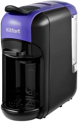 Кофемашина Kitfort КТ-7105-1 1450Вт черный/фиолетовый
