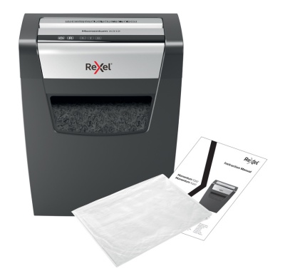 Шредер Rexel Momentum X312 (секр.P-3) фрагменты 12лист. 23лтр. скрепки скобы