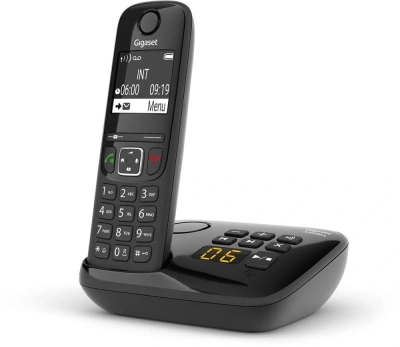 Р/Телефон Dect Gigaset AS690A черный автооветчик АОН