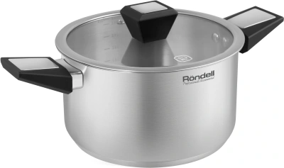 Кастрюля Rondell Blitz RDS-1889 3.2л. d=20см (с крышкой) стальной