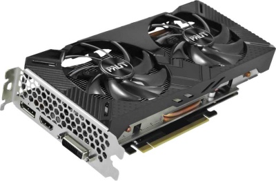 Видеокарта Palit PCI-E PA-RTX2060 DUAL 6G no LED NVIDIA GeForce RTX 2060 6144Mb 192 GDDR6 1365/14000 DVIx1 HDMIx1 DPx1 HDCP Ret