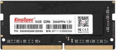 Память DDR4 16GB 2666MHz Kingspec KS2666D4P12016G RTL PC4-21300 CL18 DIMM UDIMM 288-pin 1.2В single rank Ret