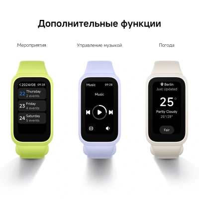 Фитнес-трекер Xiaomi Smart Band 9 Active TFT корп.:бежевый рем.:бежевый (BHR9441GL)