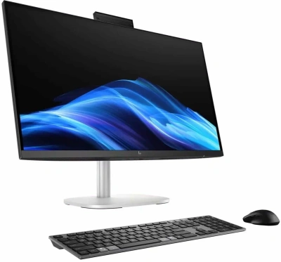 Моноблок HP EliteStudio 8 G1i 27" QHD Core Ultra 7 265 (2.4) 32Gb SSD1Tb RTX5060 8000Mb без ОС GbitEth WiFi BT клавиатура мышь Cam серебристый 2560x1440