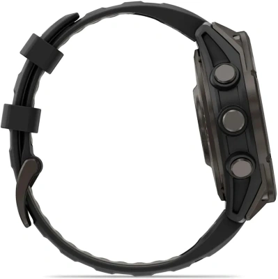 Смарт-часы Garmin Fenix 8 Pro 47мм 1.4" AMOLED корп.серый рем.черный разм.брасл.:127-210мм (010-03198-01)