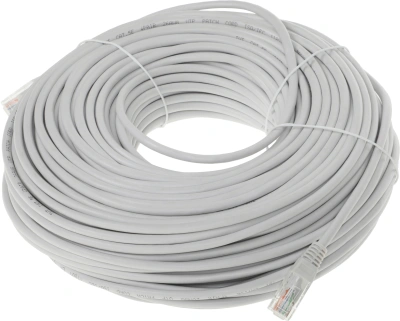 Патч-корд Lanmaster TWT-45-45-50-GY UTP RJ-45 вил.-вилка RJ-45 кат.5E 50м серый ПВХ 26AWG