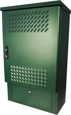 Шкаф коммутационный ЦМО (ШТВ-Н-18.6.5-4ААА-Т2) настенный 18U 600x500мм пер.дв.стал.лист несъемн.бок.пан. 150кг серый 68кг 120град. 900мм IP65 мрамор уличный всепогодный с нагревателем с силовыми розетками укомплектованный