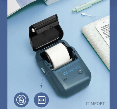 Термопринтер Niimbot B1 Pro (1747727) 300dpi 40мм/с/USB/BT для печ.этик. голубой