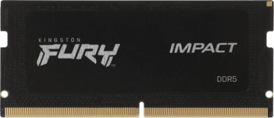 Память DDR5 16GB 6400MHz Kingston KF564S38IB-16 Fury Impact RTL PC5-51200 CL38 SO-DIMM ECC 262-pin 1.35В single rank Ret