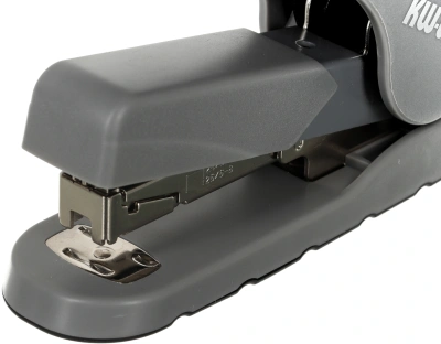 Степлер настольный Kw-Trio 5618GR/GREEN Soft-Touch 24/6 24/8 26/6 26/8 (40листов) снижение усилия серый/зеленый 100скоб