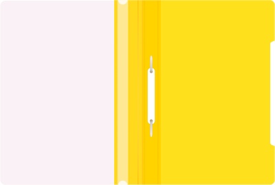 Папка-скоросшиватель Бюрократ -PS20YEL A4 прозрач.верх.лист пластик желтый 0.12/0.16