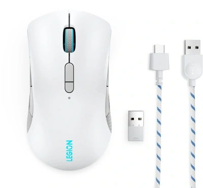 Мышь Lenovo Legion M600 белый оптическая 16000dpi беспров. BT/Radio USB 9but (GY51C96033)