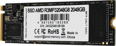 Накопитель SSD AMD PCIe 3.0 x4 2TB R3MP32048G8 Radeon M.2 2280