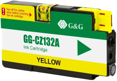 Картридж струйный G&G GG-CZ132A желтый (26мл) для HP DJ T120/T520