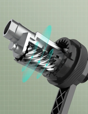 Точилка для карандашей механическая Deli 71160Black 1 отверстие пластик черный