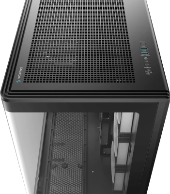 Корпус Deepcool CG590U 5F черный без БП ATX 11x120mm 2xUSB3.0 audio bott PSU