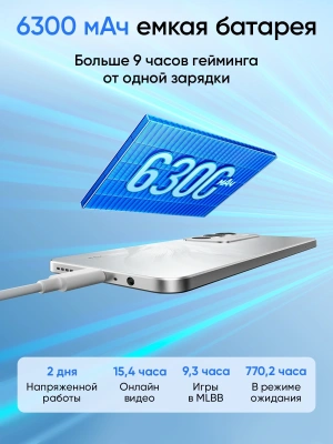 Смартфон Realme RMX5303 C71 256Gb 8Gb зеленый моноблок 3G 4G 2Sim 6.67" 720x1604 Android 15 50Mpix 802.11 a/b/g/n/ac NFC GPS GSM900/1800 GSM1900 FM