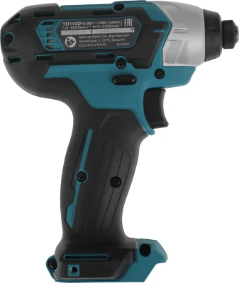Шуруповерт Makita TD110DZ аккум. патрон:шестигр.1/4"