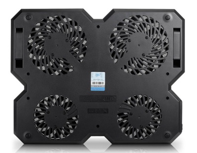 Подставка для ноутбука Deepcool Multi Core X6 (DP-N422-MCX6) 15.6" 380x295x24мм 30.9дБ 2xUSB 4x 900г черный