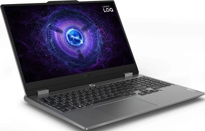 Ноутбук Lenovo LOQ 15IRX9 Core i5 13450HX 16Gb SSD512Gb NVIDIA GeForce RTX 3050 6Gb 15.6" IPS FHD (1920x1080) без ОС grey WiFi BT Cam (83DV0073PS)