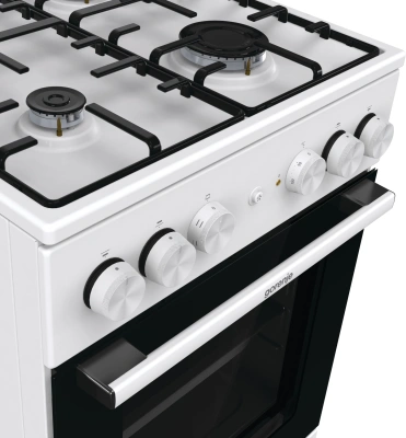 Плита Комбинированная Gorenje GK5A22WH белый (металлическая крышка) реш.сталь