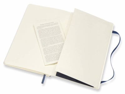 Блокнот Moleskine CLASSIC SOFT QP619B20 Large 130х210мм 192стр. пунктир мягкая обложка синий сапфир