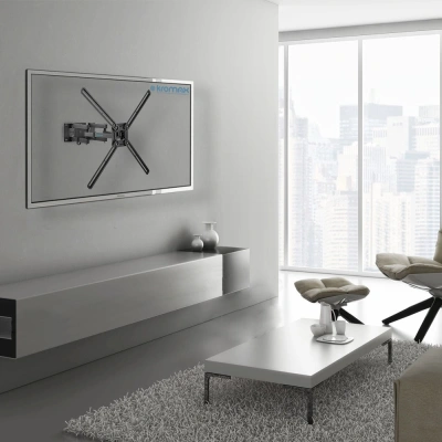 Кронштейн для телевизора Kromax CORBEL-9 титан 32"-75" макс.55кг настенный поворот и наклон