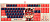 Клавиатура A4Tech AT87 Proxy Boom бежевый/красный USB for gamer LED (AT87) кабель 1.8м