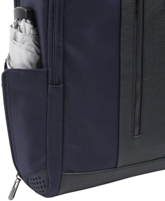 Рюкзак мужской Piquadro Brief2 CA4818BR2/BLU синий нейлон/натур.кожа