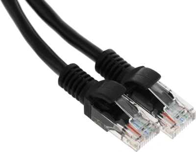 Патч-корд Premier PP12-1M/BK 1000Гбит/с UTP 4 пары cat.5E CCA molded 1м черный RJ-45 (m)-RJ-45 (m)