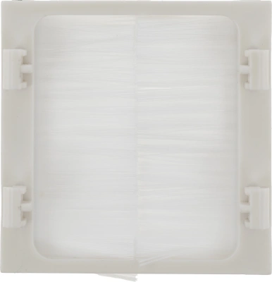 Щеточный ввод Lanmaster LAN-SIP-23BR-WH шир.45мм выс.45мм белый (упак.:1шт)