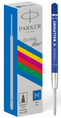 Стержень шариковый Parker QuinkFlow Basic Z09 (2166550) M 1мм синие чернила без упак.