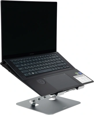 Подставка для ноутбука Digma D-NS100 17" 240x220x50мм 608г алюминий серый