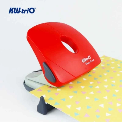 Дырокол Kw-Trio Vortex Medium 096P0 макс.:25лист. металл/пластик разные варианты цветов отв.:2 с линейкой