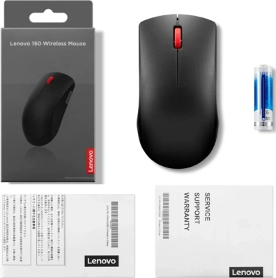 Мышь Lenovo 150 Wireless черный оптическая 1000dpi беспров. USB 2but (GY51L52638)