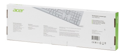 Клавиатура Acer OKW123 белый USB Multimedia (ZL.KBDEE.00D) кабель 1.5м