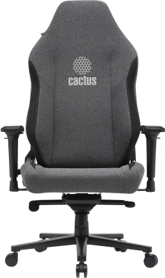 Кресло Cactus CS-CHR-MAG-GY серый/черный крестов. сталь пластик черный