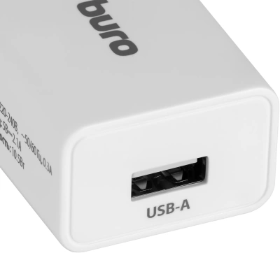 Сетевое зар./устр. Buro BUWA1 10.5W 2.1A USB-A универсальное белый (BUWA10S100WH)