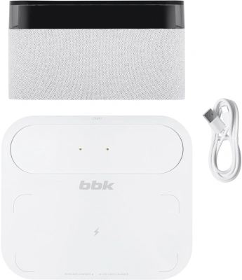 Колонка порт. BBK BTA2020 белый 5W 1.0 BT 10м 1200mAh (BTA2020 (W))